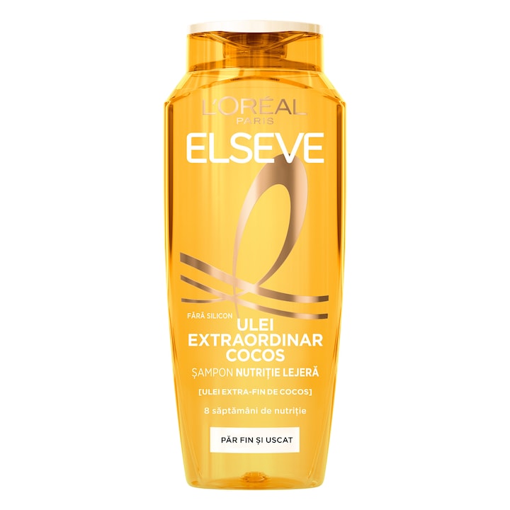 Шампоан за подхранване L'Oreal Elseve изключително ценно кокосово масло за нормална към суха коса, 250 мл