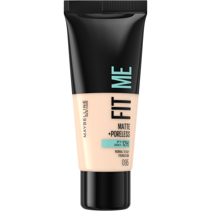 Maybelline New York Fit Me Matte & Poreless Alapozó, 095 Fair Porcelain, 30 ml