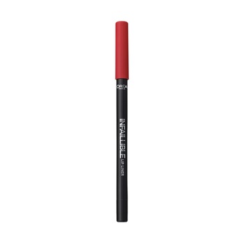Creion de buze L'Oreal Paris Infaillible Lip Liner 105 Red Fiction, 7 g Creion de buze L'Oreal Paris Infaillible Lip Liner 105 Red Fiction, 7 g