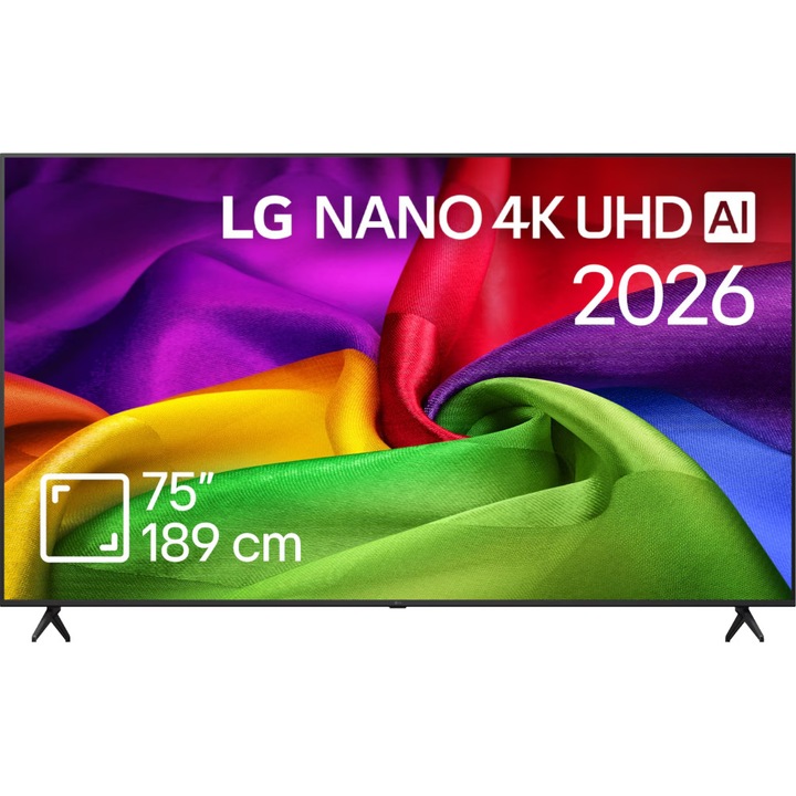 Телевизор Smart LG NanoCell 75NU800B3LA, 189 см, 4K Ultra HD AI, Клас G
