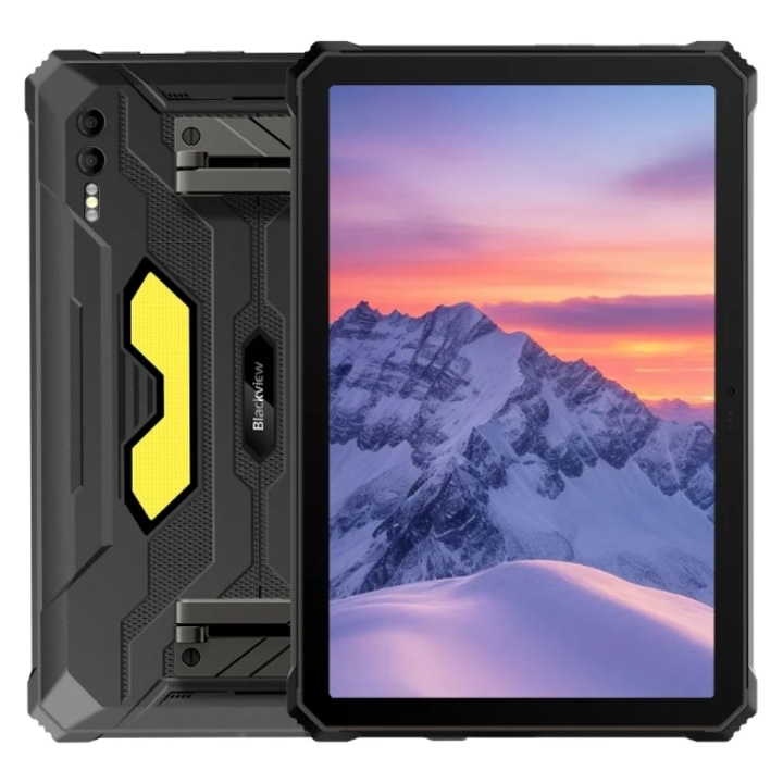 Tableta Blackview Active 10 Pro, Procesor MediaTek Dimensity 7300 Octa-Core, Ecran IPS 2K 10.95", 12GB RAM, 256GB Flash, 108MP+20MP spate + 50MP fata, 30000mAh, 5G, Dual SIM Hibrid, Android 14 Negru/Portocaliu