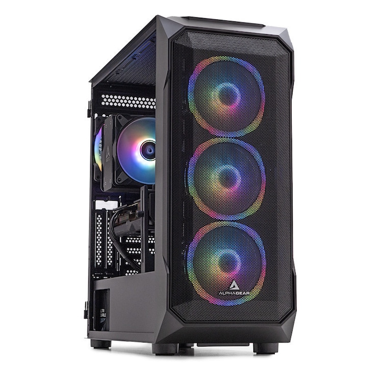 Sistem Desktop Pc Gaming Elite Intel Core I7 12700 pana la 4.9Ghz, 32GB RAM DDR4, 1TB SSD, Placa Video RTX 5070 12GB, GDDR7