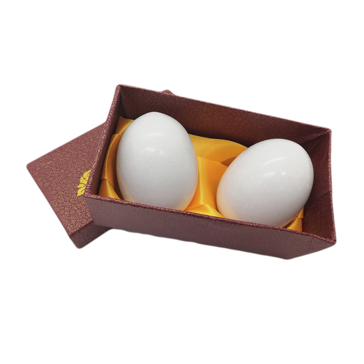 Set Oua decorative din marmura 2 buc/set, D8, Alb