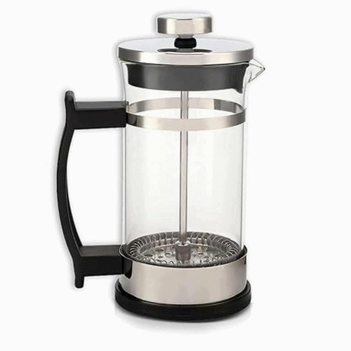 Presa cafea franceză, 350ml, sticlă borosilicată, inox