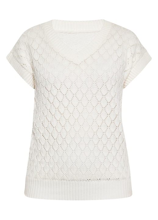 Дамска жилетка ALBEE, бяла, акрил, 2XL