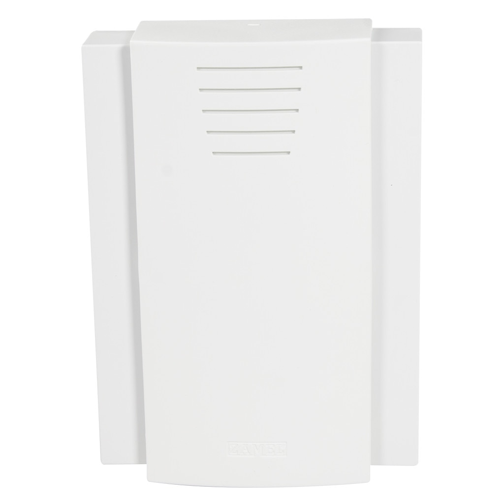Sonerie electrica ZAMEL GNS-208 cu doua tonuri, 230V, Alb