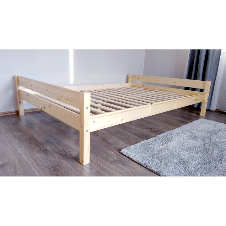 HABE SIS-90 Hálószoba ágy, fenyőfa, 1 fő, 90x200 cm