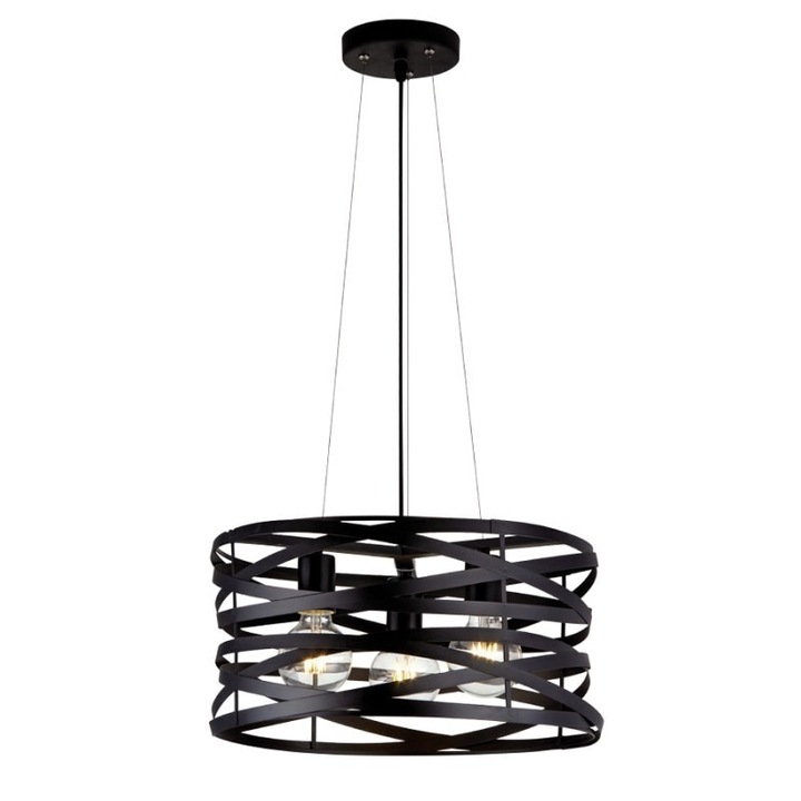 Suspensie 3 becuri E27 Helix 955HELIX3/BK Elmark