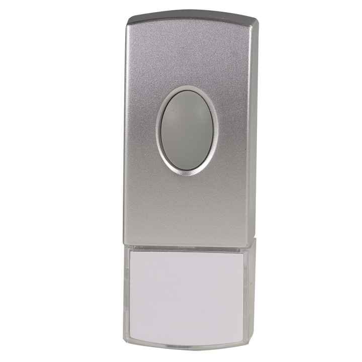 Sonerie electrica ZAMEL ST-300P, Wireless, 230V, 100 m, Argintiu