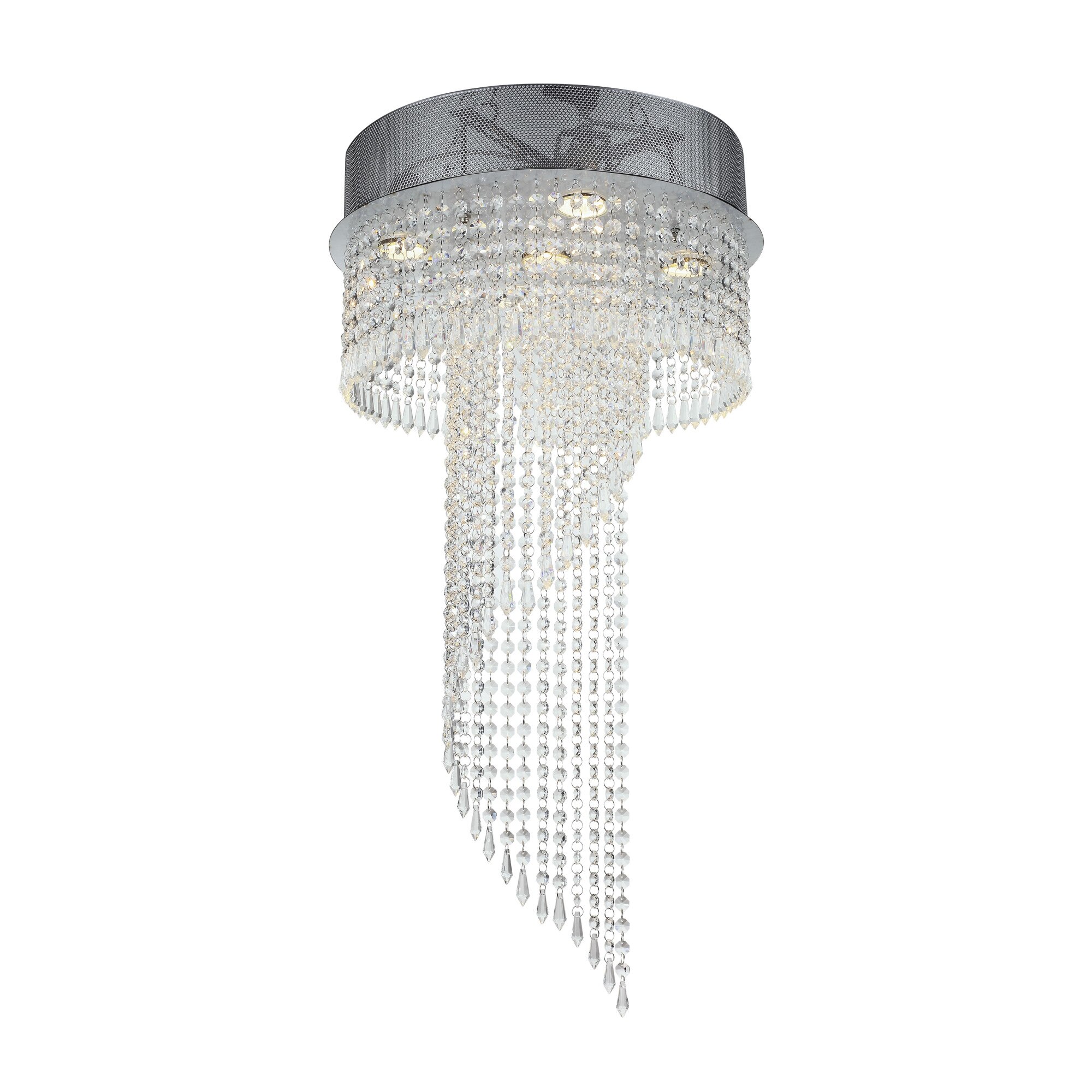 Lustra WATERFALL CRISTAL, 5 x 40w, crom