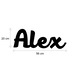 Decor nume Alex 20 cm inaltime