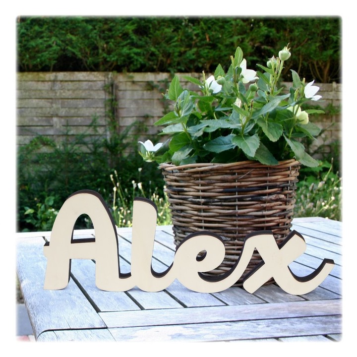 Decor nume Alex 20 cm inaltime