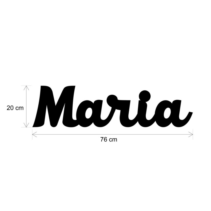 Decor nume Maria 20 cm inaltime