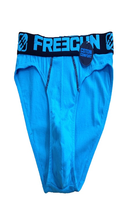 Chiloti barbati din bumbac, FREEGUN, albastri, marimea XL