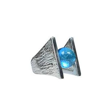 Inel argint 925 cu BLUE TOPAZ natural Inel argint 925 cu BLUE TOPAZ natural