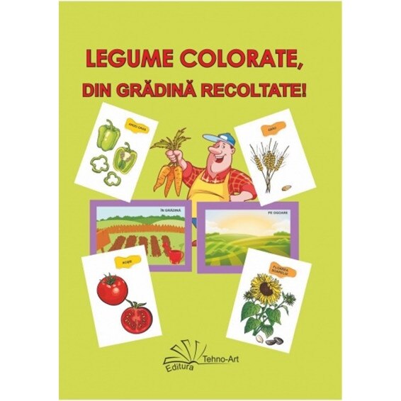 Legume colorate, din gradina recoltate! - jetoane, Daniela Dosa