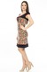 Rochie multicolora, ROH, cu maneci scurte, 36