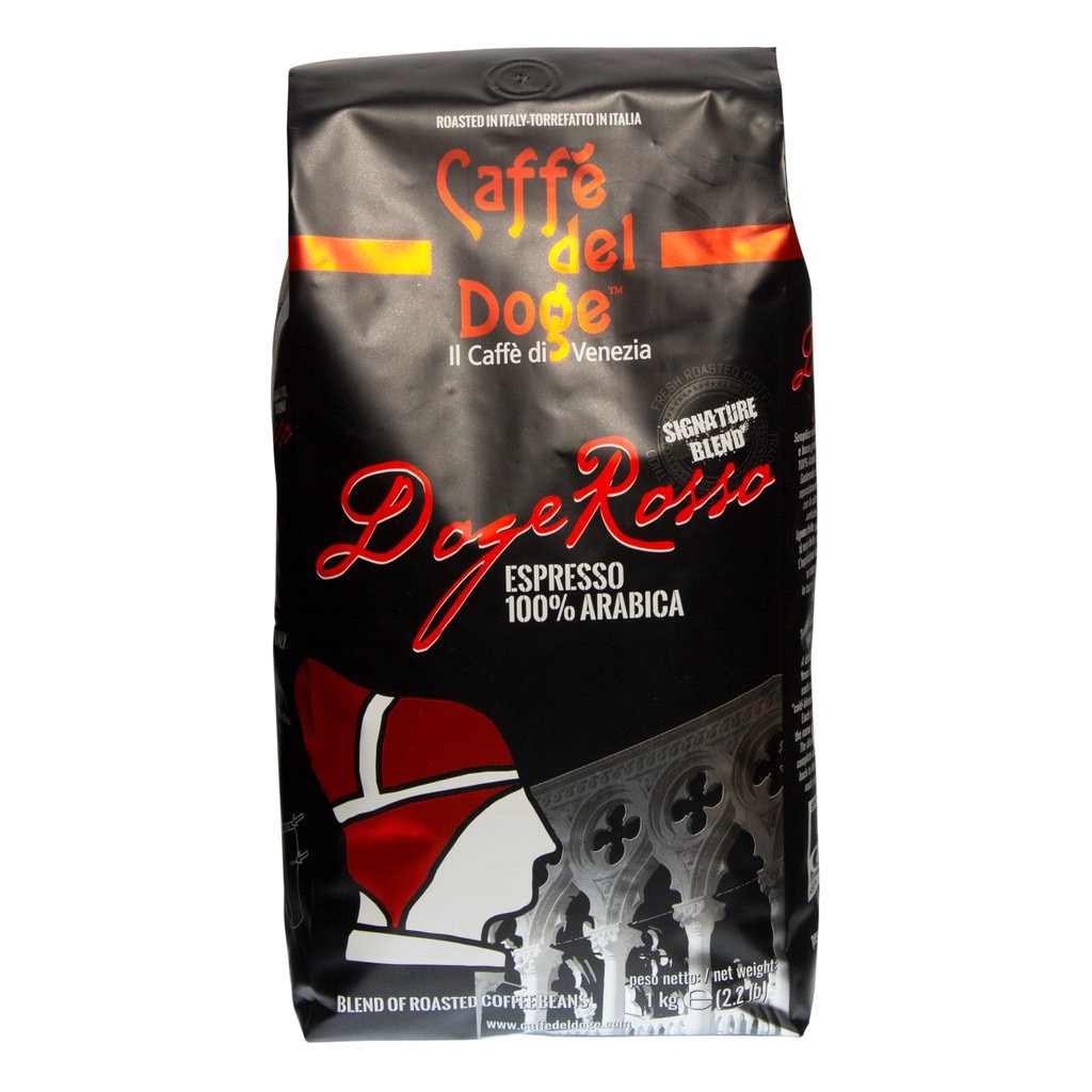 Cafea boabe 100% Arabica Caffe del Doge Rosso 1 kg