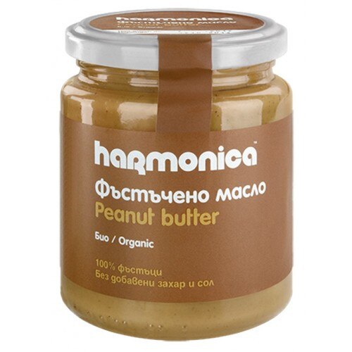Био фъстъчено масло Хармоника, 250 гр - eMAG.bg