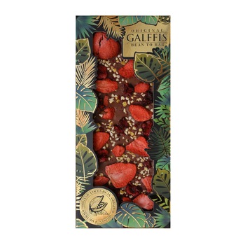 Cicolata artizanala de lapte cu capsuni si portocale liofilizate Cicolata artizanala de lapte cu capsuni si portocale liofilizate