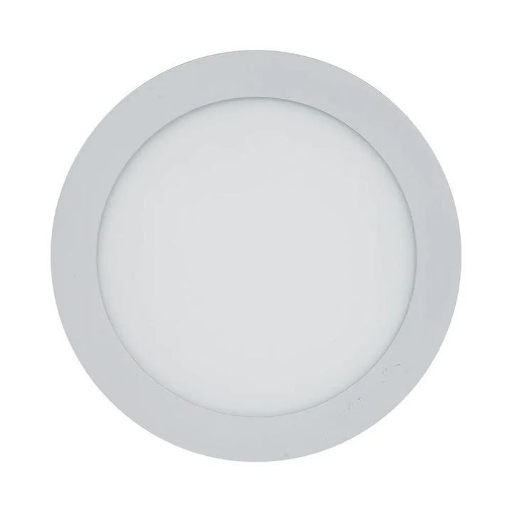 V-TAC süllyeszthető mennyezeti kerek LED panel 18W hideg fehér - SKU 4862