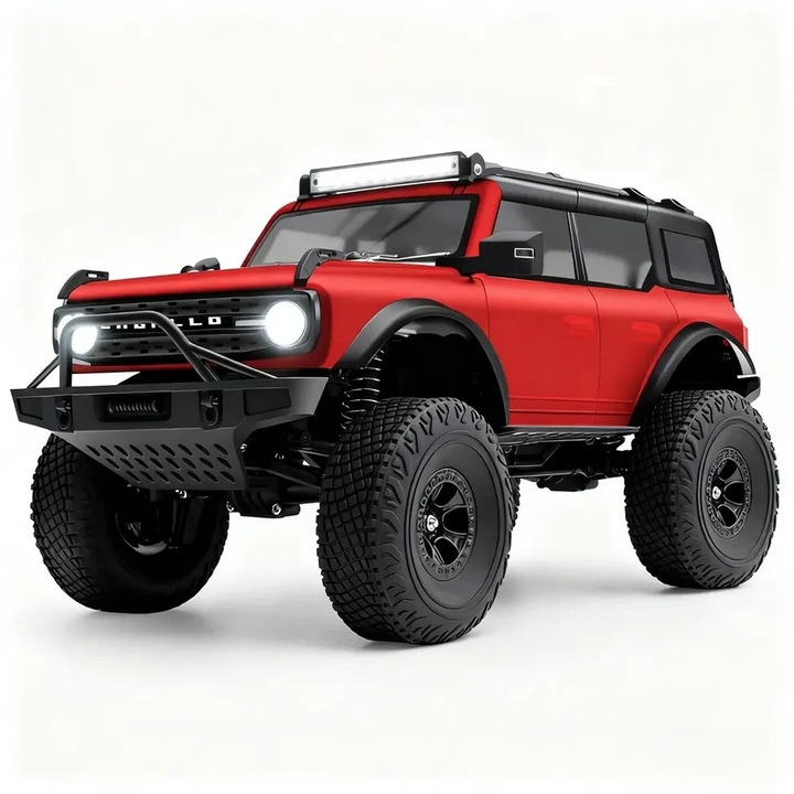 Радиоуправляема кола FORD BRONCO Crawler, задвижване 4x4, мащаб 1:18, червена