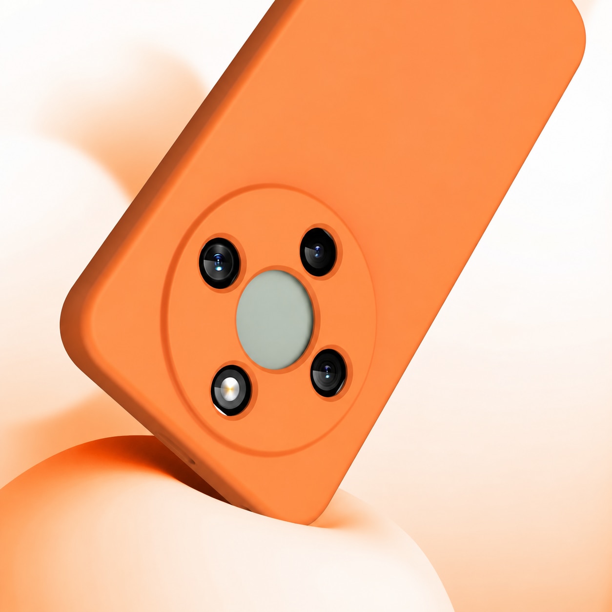 Husa Compatibila cu HONOR Magic 8 Lite, TPU Portocaliu, Slim Soft Touch, Anti-Soc, ALC Mobile