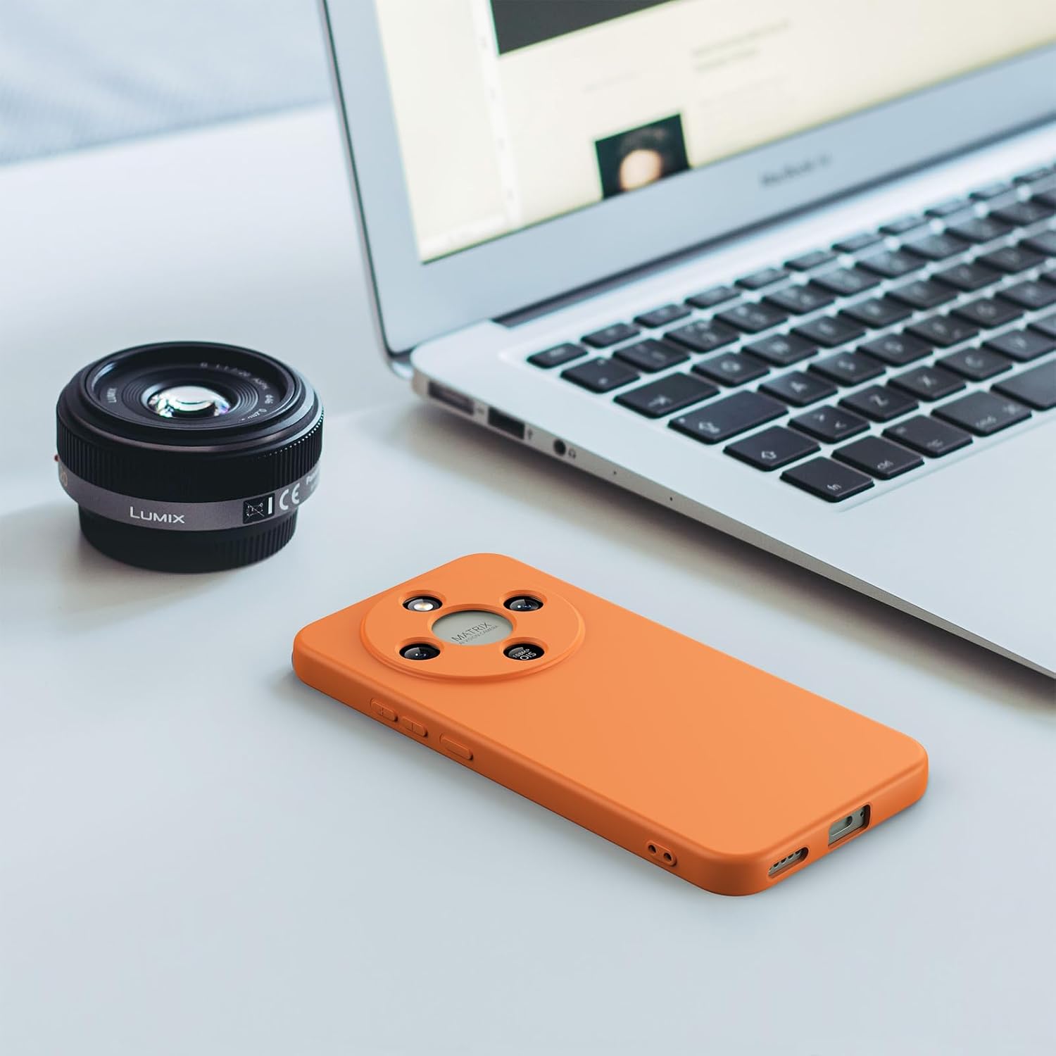 Husa Compatibila cu HONOR Magic 8 Lite, TPU Portocaliu, Slim Soft Touch, Anti-Soc, ALC Mobile