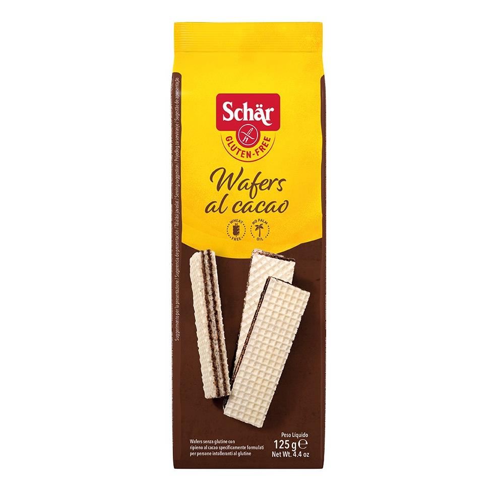 Napolitane cu cacao fara gluten Wafers 125 g Schar
