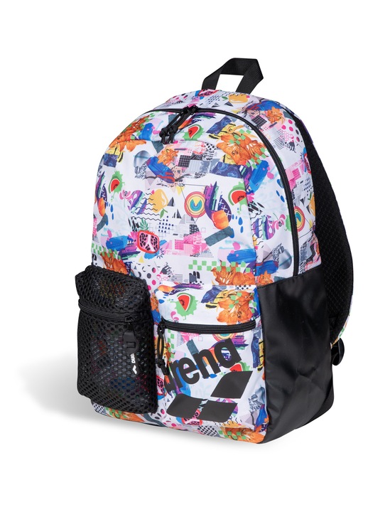 Arena, rucsac sportiv din textil One Go Backpack 30 Limited, 30 l, model COLLAGE, multicolor