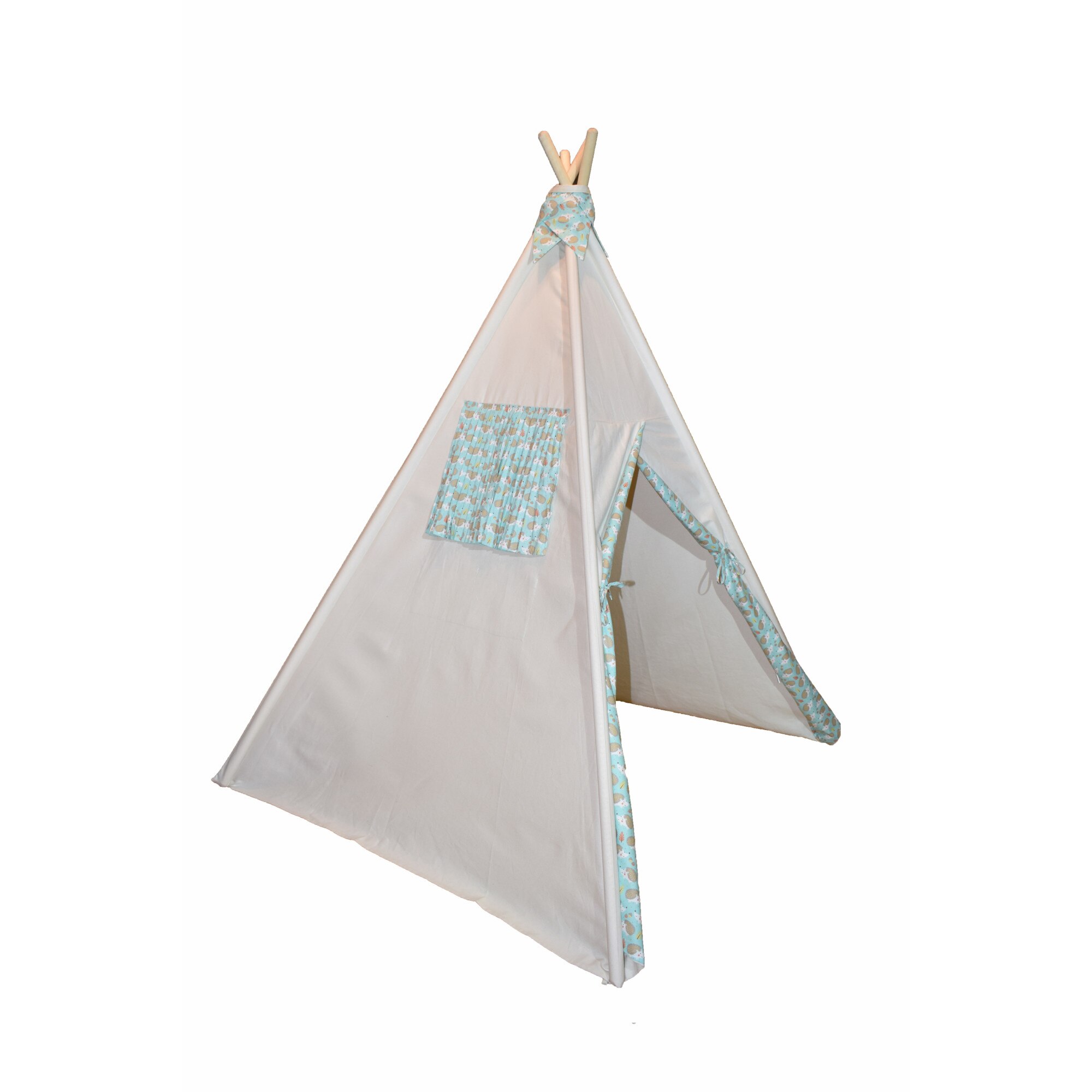 Cort de joaca pentru copii, Hedgehog, culoare crem, 170cm x 100cm