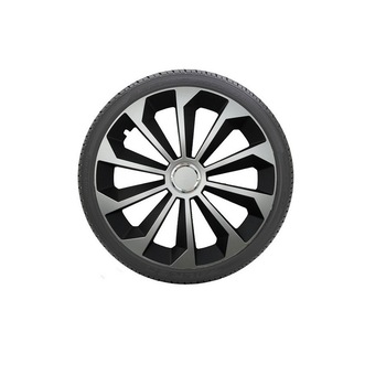Set 4 Capace roti IDL -16 inch - Capace roti Grafit FAME II cu inel cromat , material rezistent la viteze mari Set 4 Capace roti IDL -16 inch - Capace roti Grafit FAME II cu inel cromat , material rezistent la viteze mari