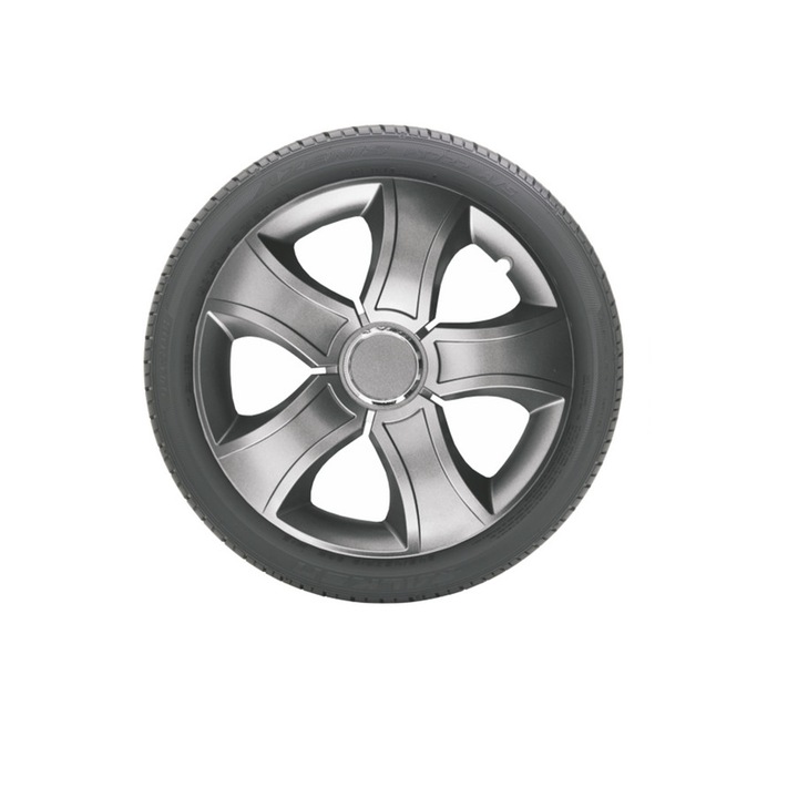 Комплект от 4 IDL капачки -16 инча - Графит Bis капачки с хромиран пръстен, материал устойчив на високи скорости