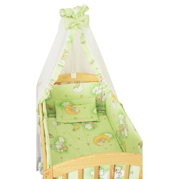 Baldachin patut, ursuletul somnoros verde, 200 x 160 cm Baldachin patut, ursuletul somnoros verde, 200 x 160 cm