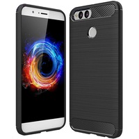 Husa de protectie Carbon pentru Huawei Honor 7X, Negru