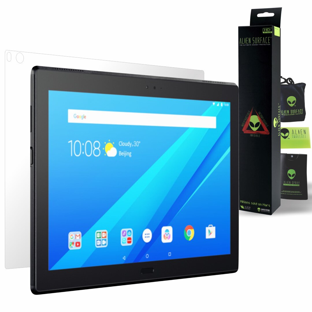 Folie Alien Surface HD, Lenovo Tab 4 10 Plus, protectie spate + Alien Fiber cadou