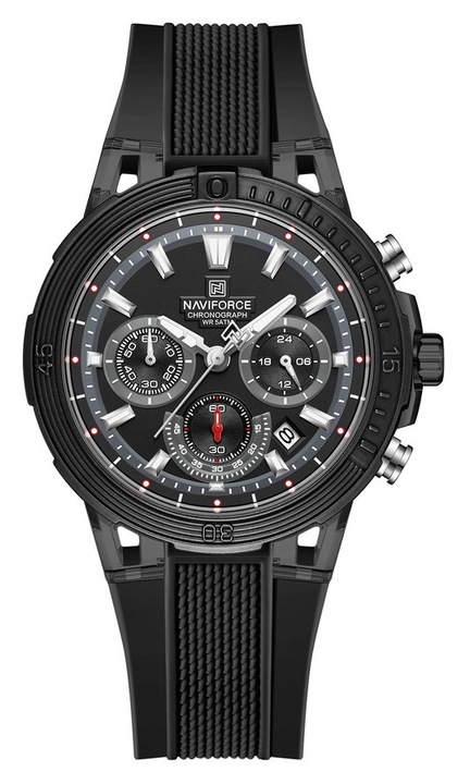 NAVIFORCE TURIN мъжки часовник, каишка от неръждаема стомана, водоустойчив 50м, кварцов механизъм