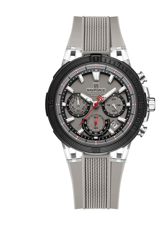 NAVIFORCE TURIN мъжки часовник, каишка от неръждаема стомана, 50 метра водоустойчив, кварцов механизъм