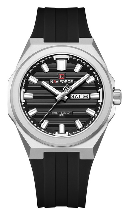NAVIFORCE Bologna мъжки часовник, Seiko кварцов механизъм, водоустойчив 30м, метален корпус