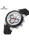 Мъжки часовник Naviforce, кварцов, 50м водоустойчив, каишка от неръждаема стомана, черен