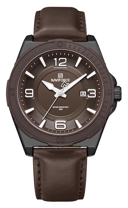 Мъжки часовник Naviforce, SL28, водоустойчив, метален корпус, кварцов механизъм