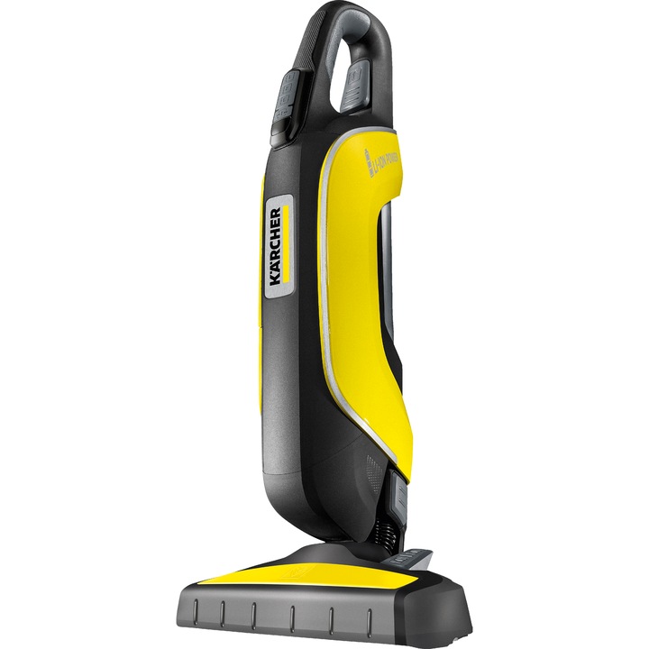 Aspirator vertical fara sac Karcher VC5 Cordless, 18V, teava telescopica de aspirare, Galben/Negru