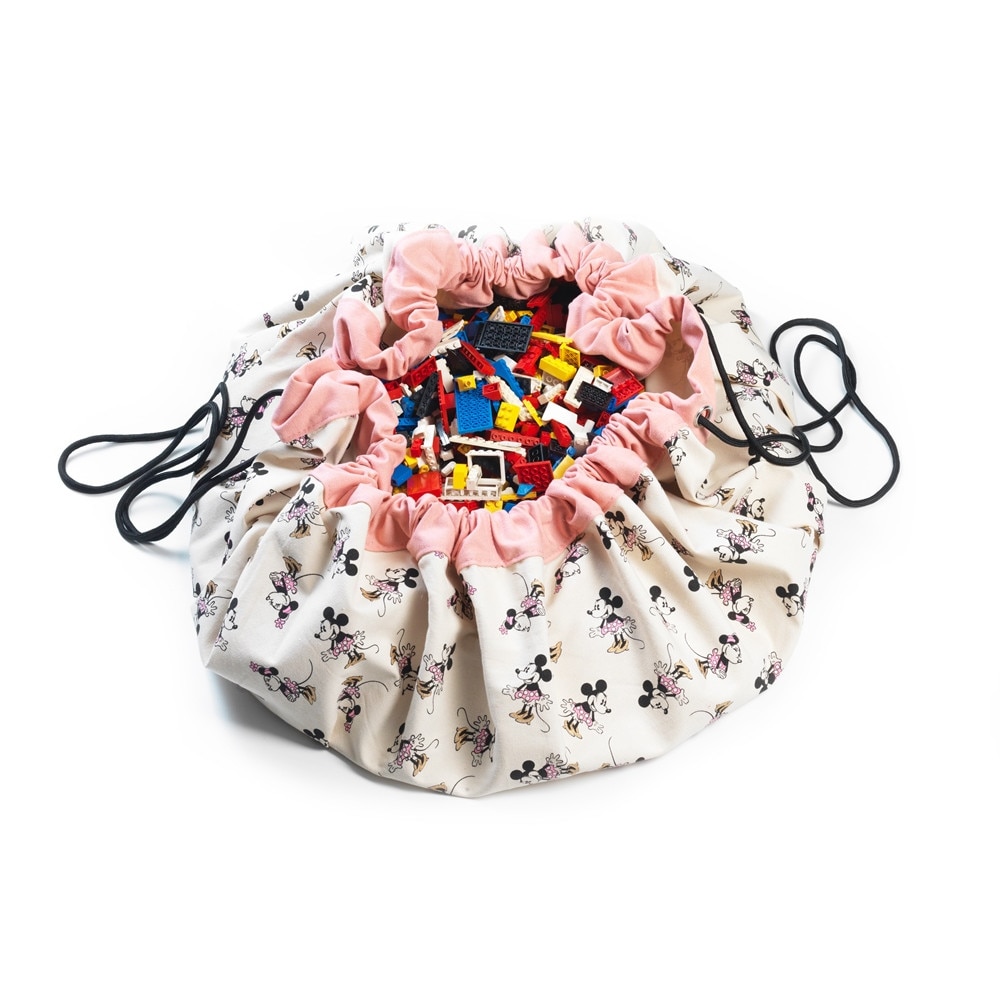 Sac depozitare si transport jucarii, Play&Go, Disney Minnie Gold