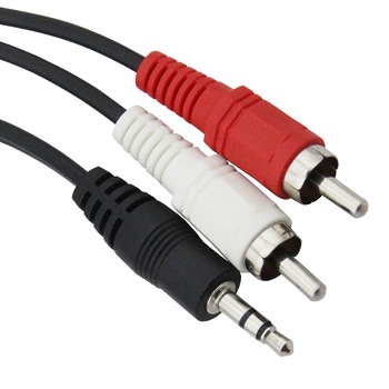 Cablu audio stereo jack 3.5mm-RCA, Myria MY2013, 1.5m Cablu audio stereo jack 3.5mm-RCA, Myria MY2013, 1.5m