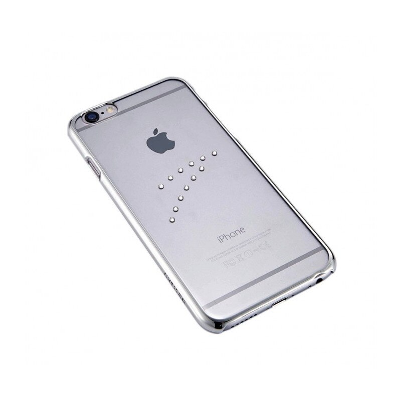 Husa Capac cu Cristale Astrum MC150 Apple Iphone 6/6S Silver Blister