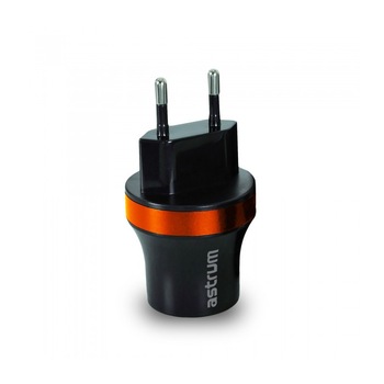 Incarcator Retea Astrum CH220 2xUSB, 2.1A Negru/Rosu Incarcator Retea Astrum CH220 2xUSB, 2.1A Negru/Rosu