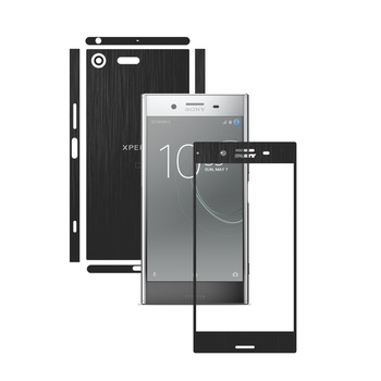 1 + 1 GRATUIT - Sony Xperia XZ Premium - Brushed Negru - Folie de protectie Carbon Skinz, Husa Full Body Cover de tip Skin Adeziv pentru Rama Ecran,Carcasa Spate si Laterale 1 + 1 GRATUIT - Sony Xperia XZ Premium - Brushed Negru - Folie de protectie Carbon Skinz, Husa Full Body Cover de tip Skin Adeziv pentru Rama Ecran,Carcasa Spate si Laterale