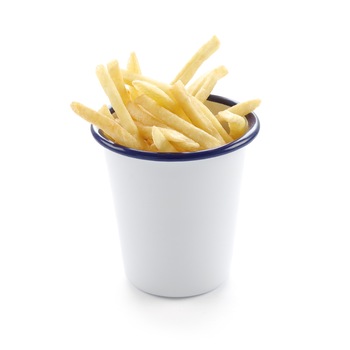 Bol servire emailat 400 ml, 90x(H)120 mm, alb cu margine albastra, Hendi Bol servire emailat 400 ml, 90x(H)120 mm, alb cu margine albastra, Hendi