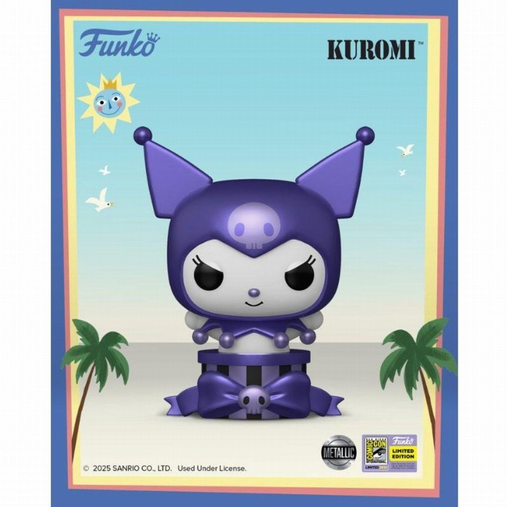 Фигурка Funko Pop! Sanrio Kuromi #113, металик, ексклузивно издание SDCC 2025, лилав