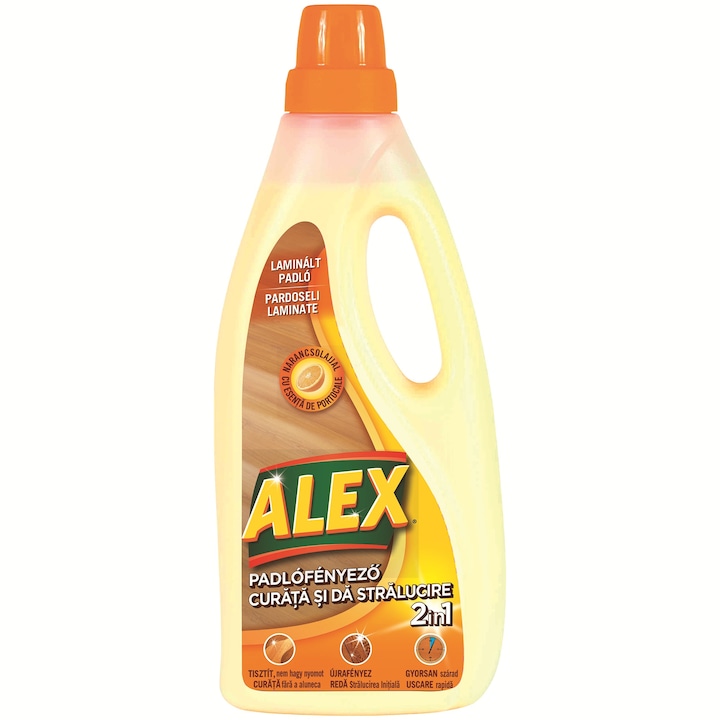 Alex 2 in 1 tisztítószer laminált padlóhoz, 0.75 l